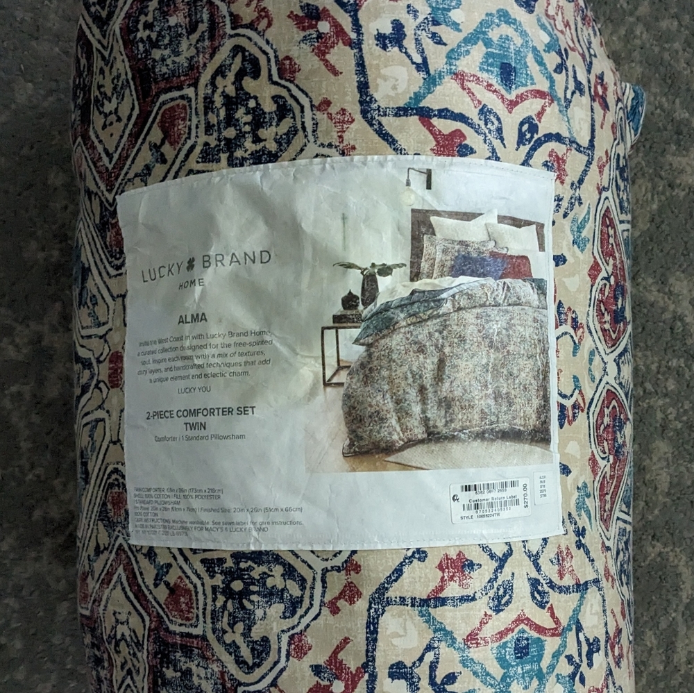 Lucky Brand 2 Piece Comforter Set - Twin